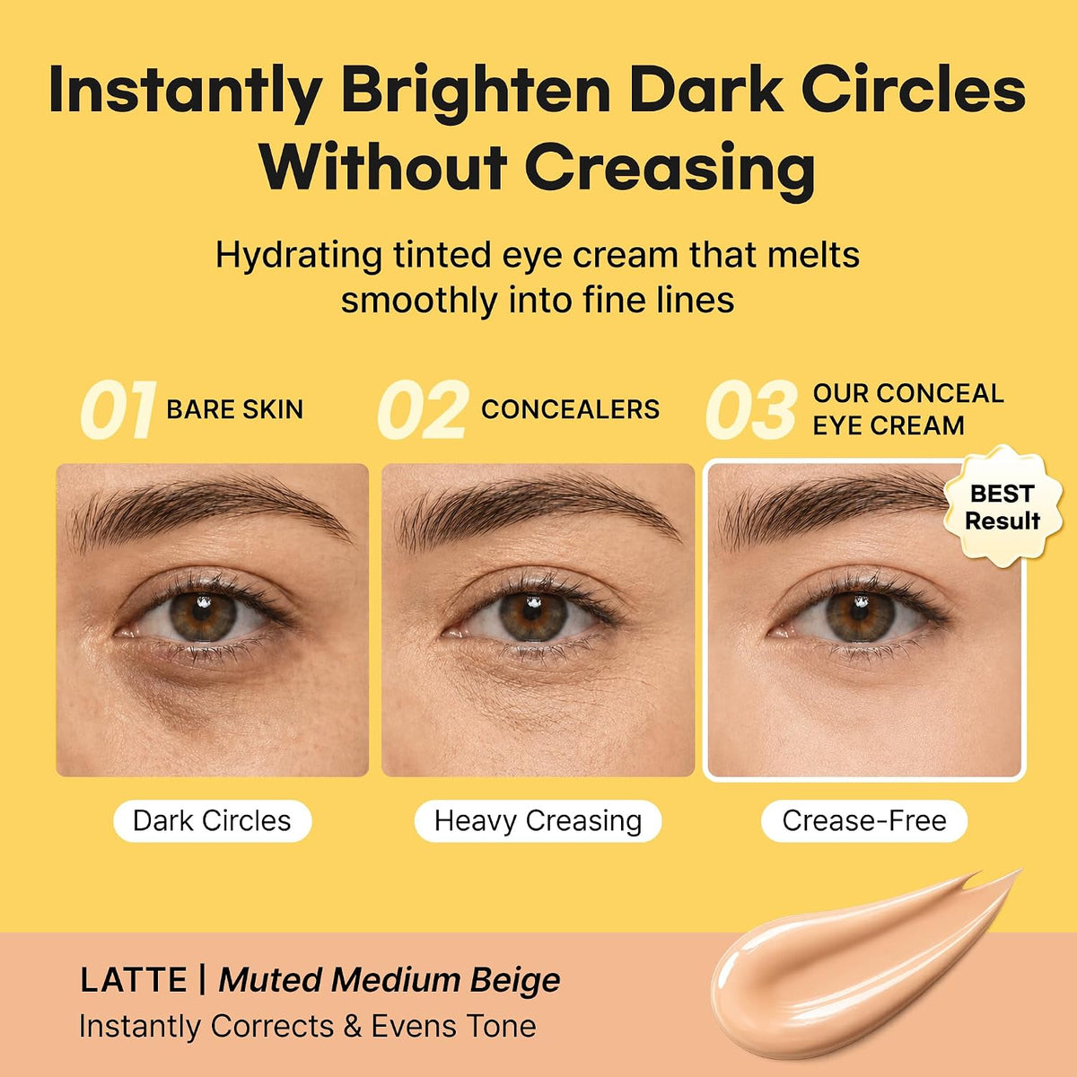 BANANA PDRN Conceal Eye Cream CREAM – Κρέμα Ματιών & Concealer 2-σε-1 για Μαύρους Κύκλους