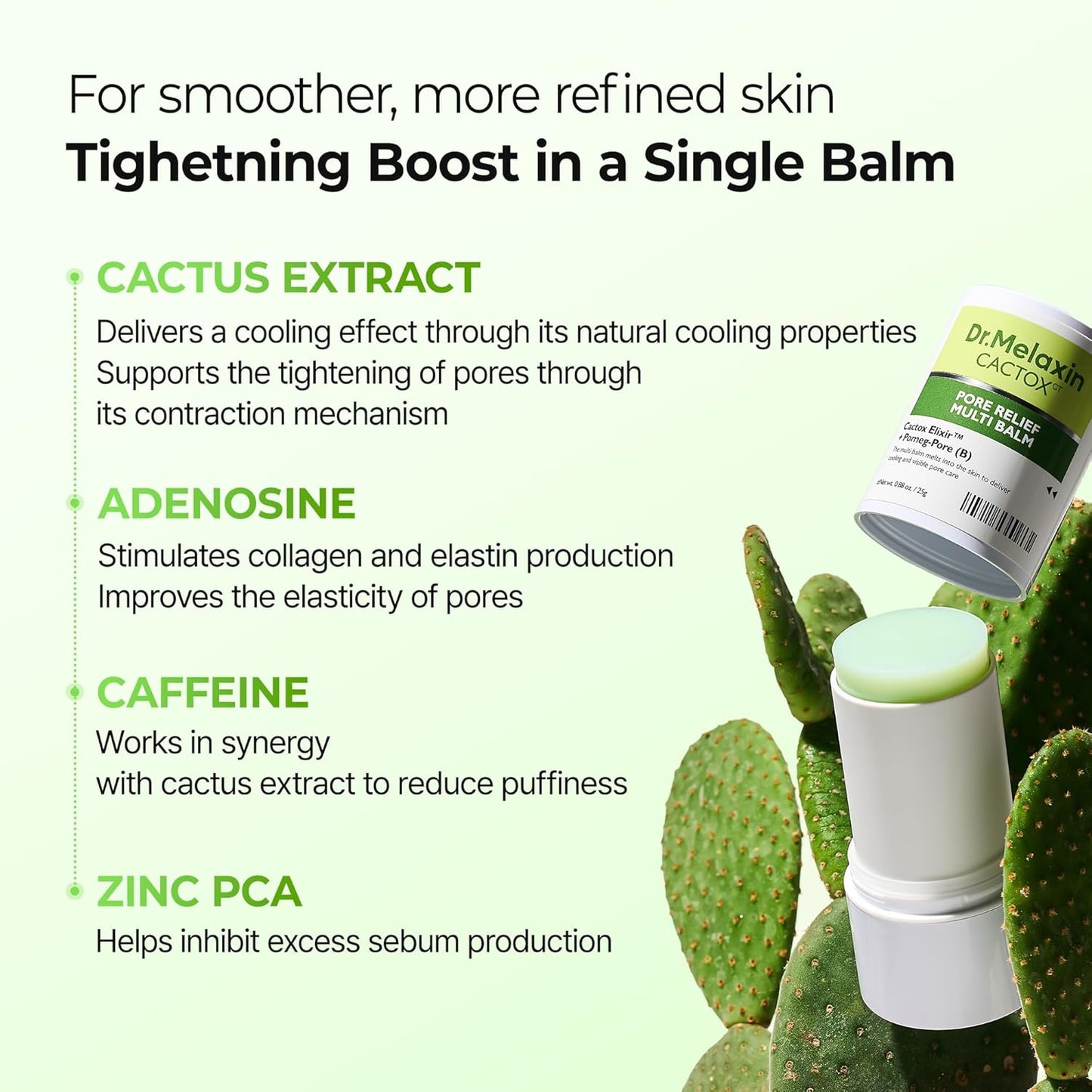 Cactox Pore Relief Multi Balm - Δροσιστικό Balm για Σύσφιξη Πόρων & Μείωση Πρηξίματος