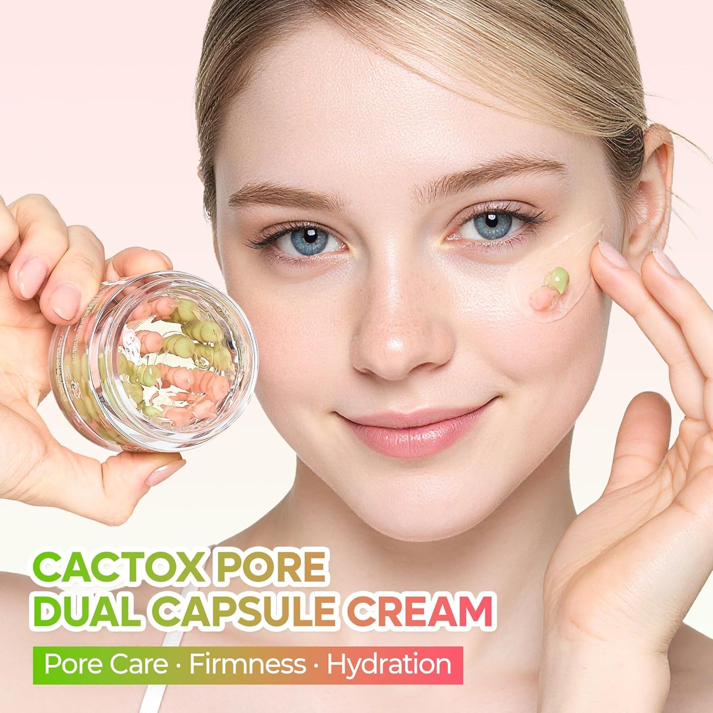 Cactox Pore Relief Dual Capsule Cream -  Κρέμα Διπλής Δράσης με Κάψουλες για Πόρους, Σύσφιξη & Ενυδάτωση