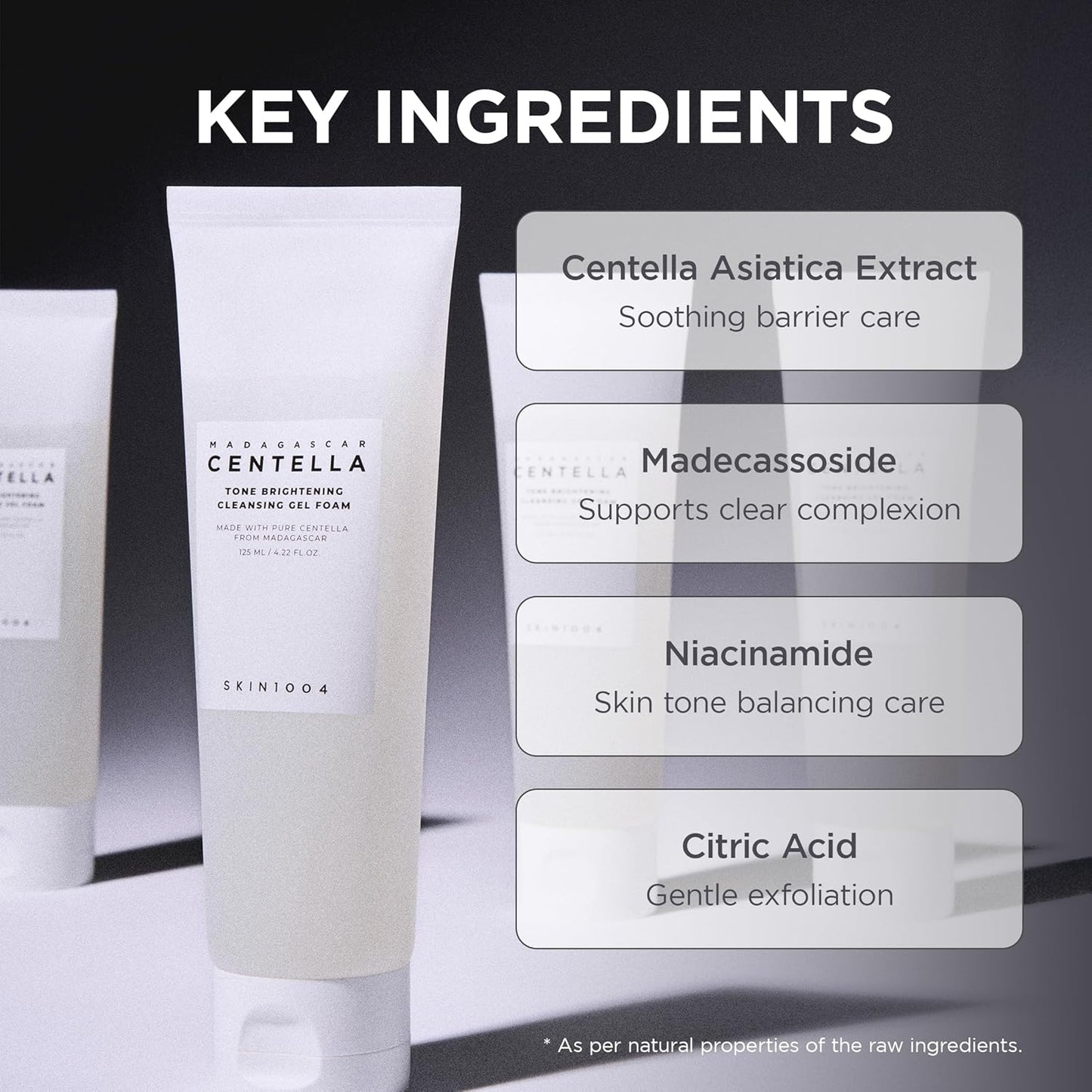 Madagascar Centella Tone Brightening Cleansing Gel Foam - Καθαριστικό τζελ για φωτεινό δέρμα