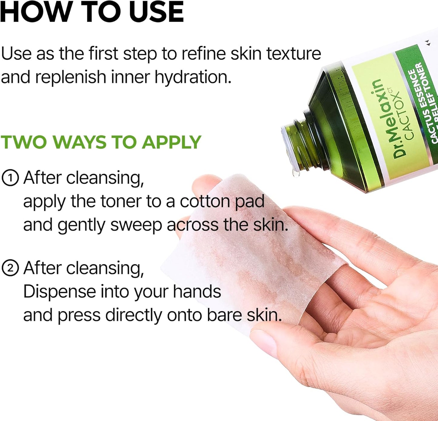 Cactox Cactus Essence Pore Relief Toner - Ενυδατικό Toner με Κάκτο για Σύσφιξη Πόρων & Λείανση Υφής