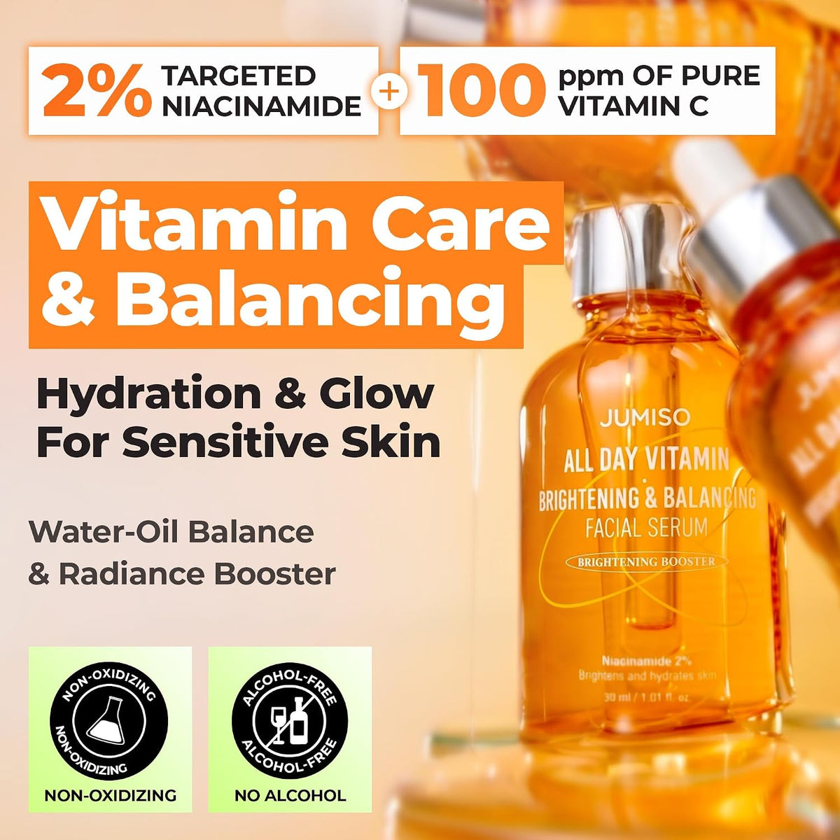 All Day Vitamin Brightening & Balancing Facial Serum