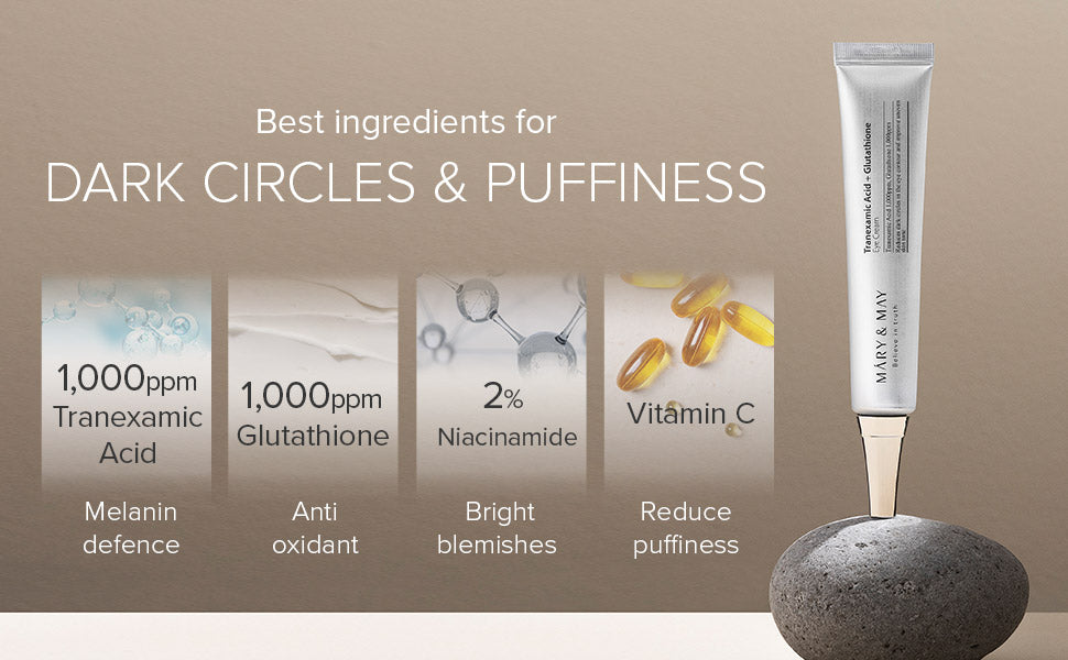 mary & may tranexamic acid + glutathione eye cream ingredients Tranexamic Acid+ Glutathion Eye Cream