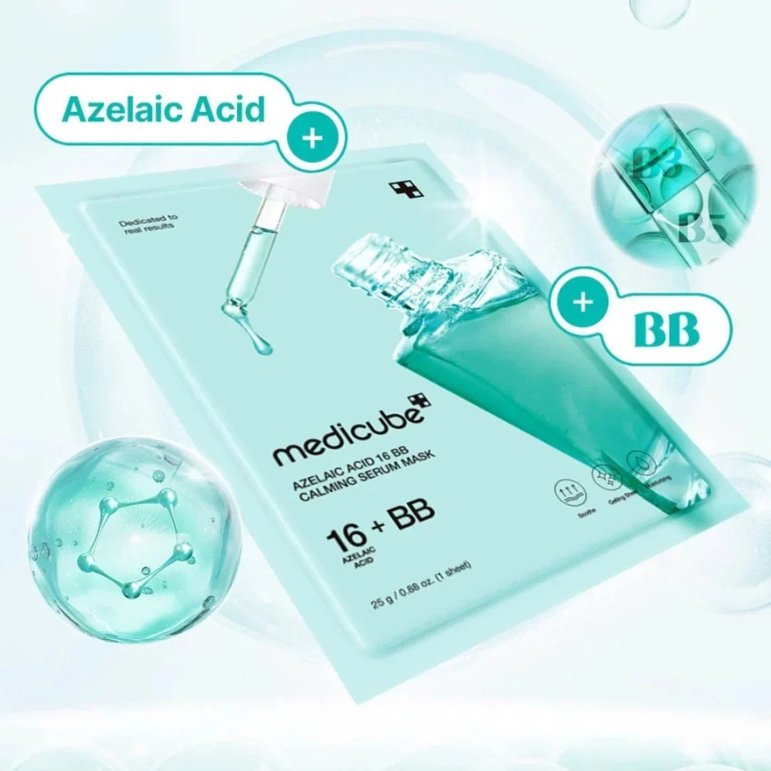 Azelaic Acid 16 BB Soothing Serum Mask – Καταπραϋντική Μάσκα Προσώπου με Αζελαϊκό Οξύ για Ατέλειες, Κοκκινίλες & Πόρους