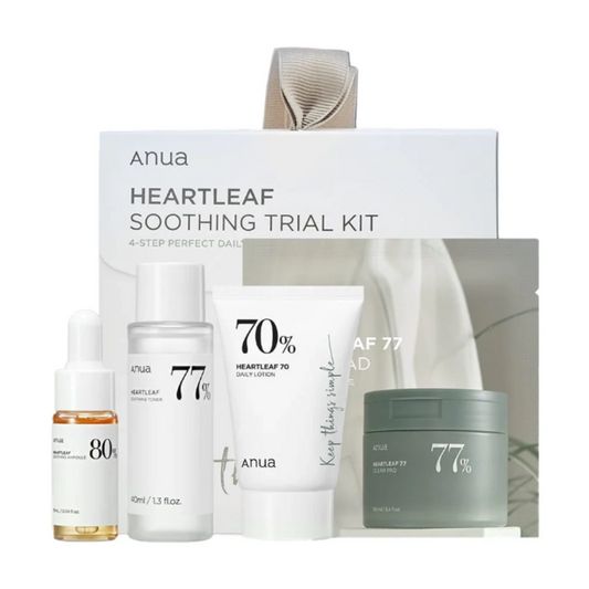 Heartleaf Soothing Trial Kit - Σετ με 4 δημοφιλή προιόντα σε mini συσκευασίες