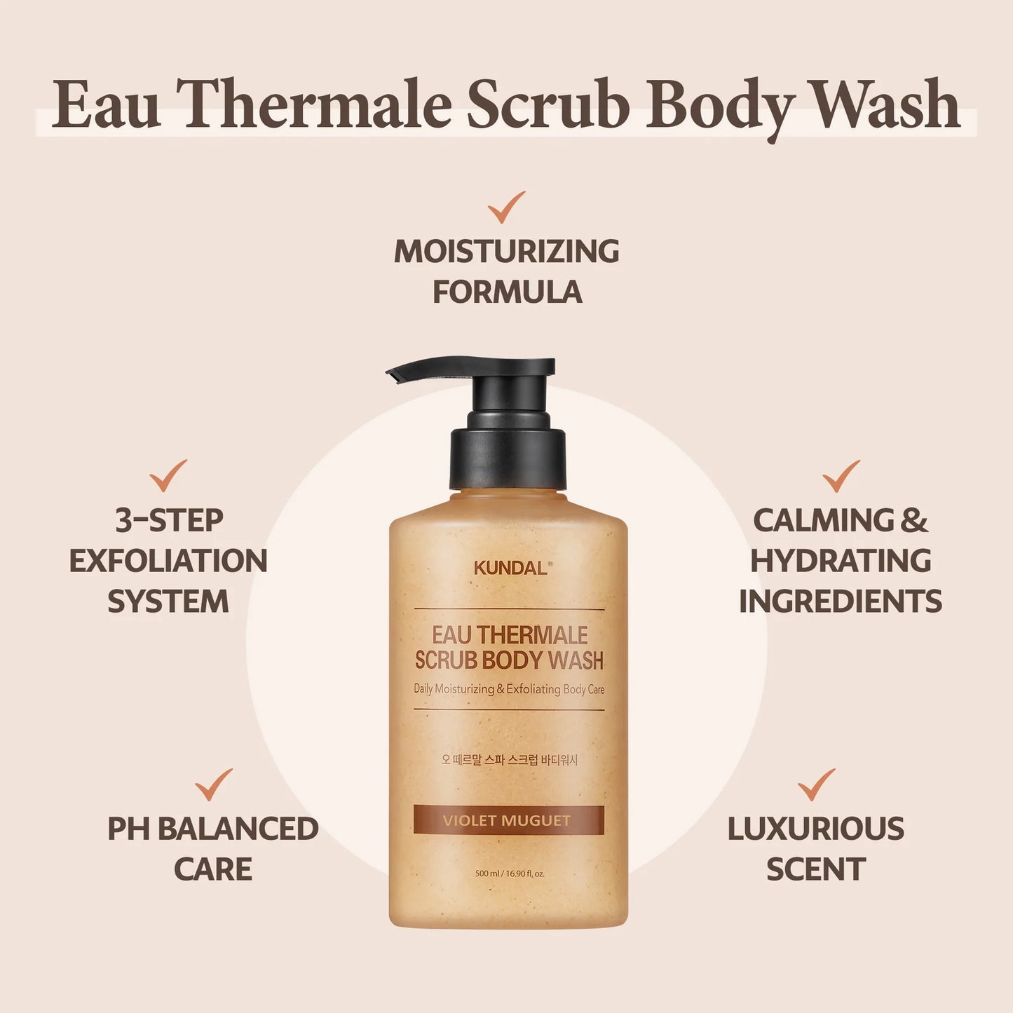 Eau Thermale Scrub Body Wash Violet Muguet