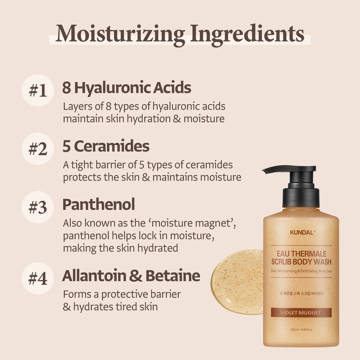 Eau Thermale Scrub Body Wash Violet Muguet