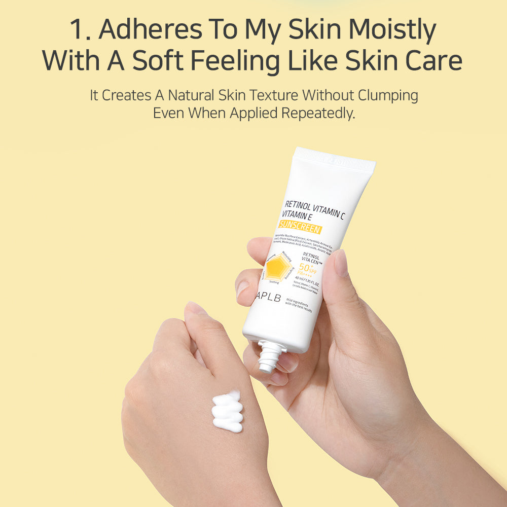 Retinol Vitamin C Vitamin E Sunscreen SPF 50+ PA++++ 