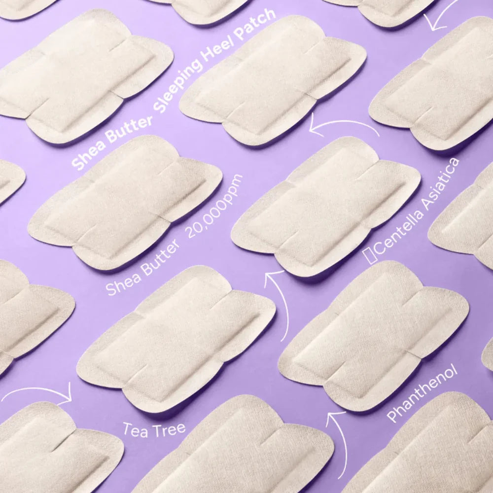 Shea Butter Sleeping Heel Patch - Μάσκα Νύχτας για Σκασμένες Φτέρνες με Βούτυρο Καριτέ