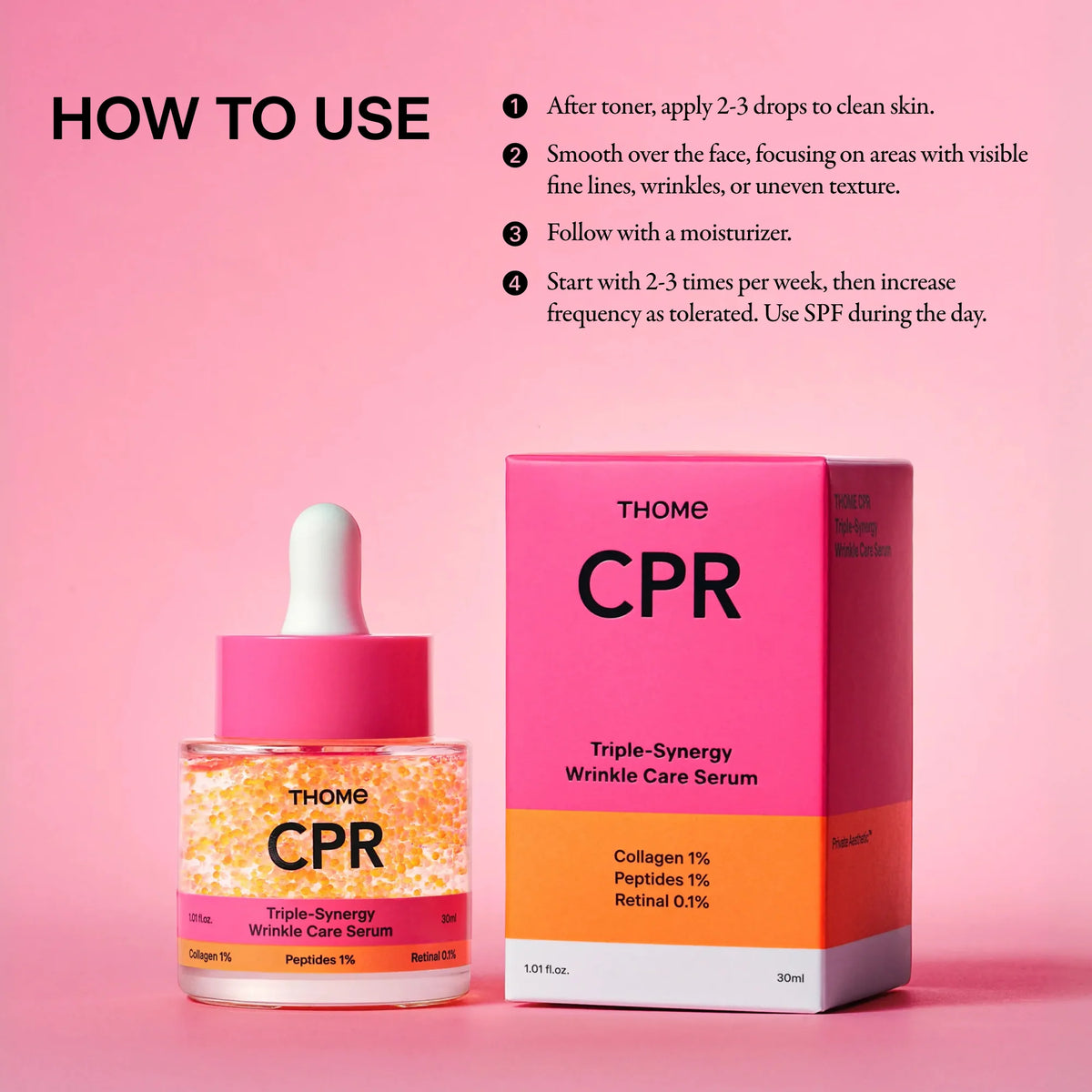 CPR Triple Synergy Wrinkle Care Serum – Αντιρυτιδικό Serum με Retinal, Collagen & Peptides