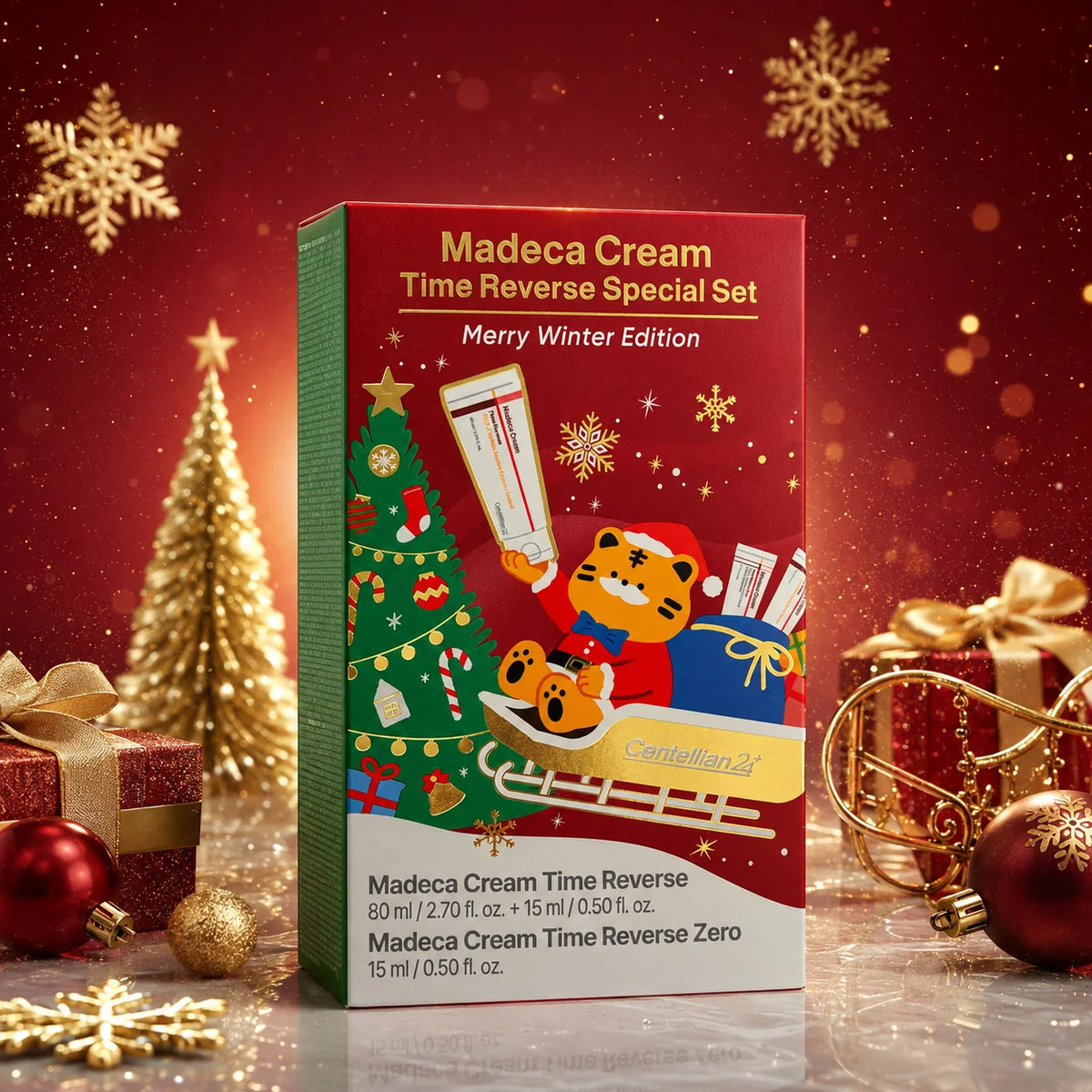 Madeca Cream Time Reverse Set Merry Winter Edition – Σετ Αντιγήρανσης & Ενυδάτωσης με Centella Asiatica