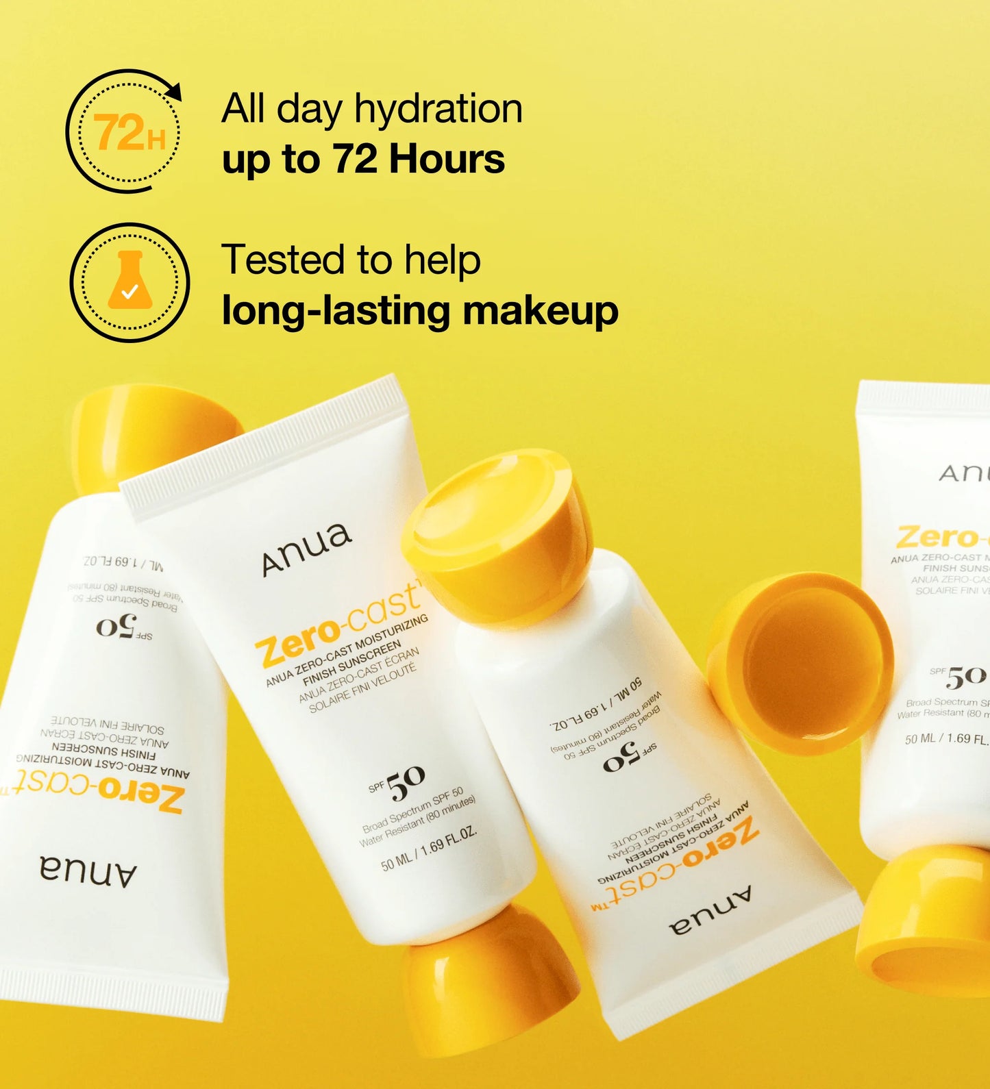 Zero-Cast Moisturizing Finish Sunscreen SPF50+