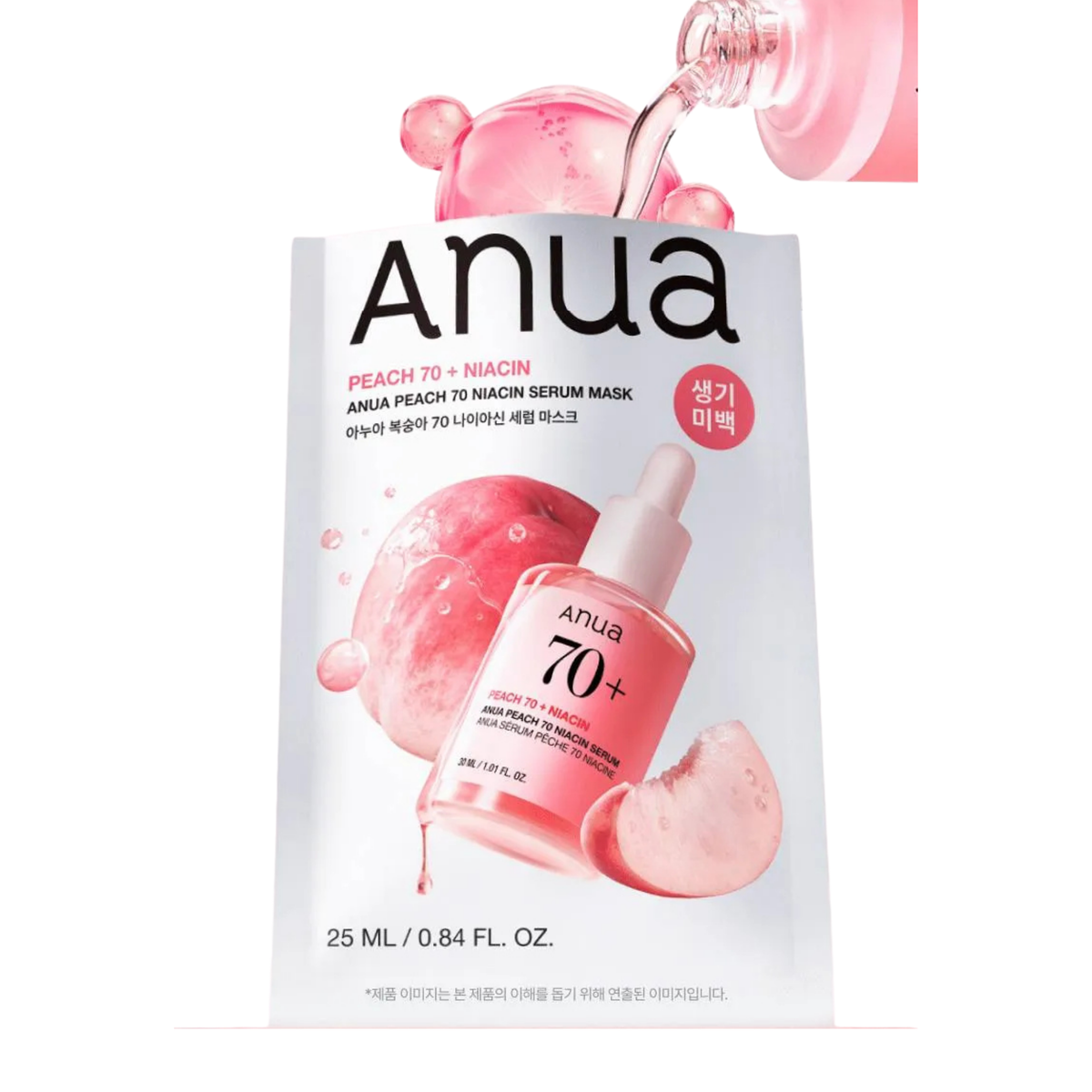 Peach 70 Niacin Serum Mask – Μάσκα Λάμψης & Ενυδάτωσης με Ροδάκινο & Νιασιναμίδη
