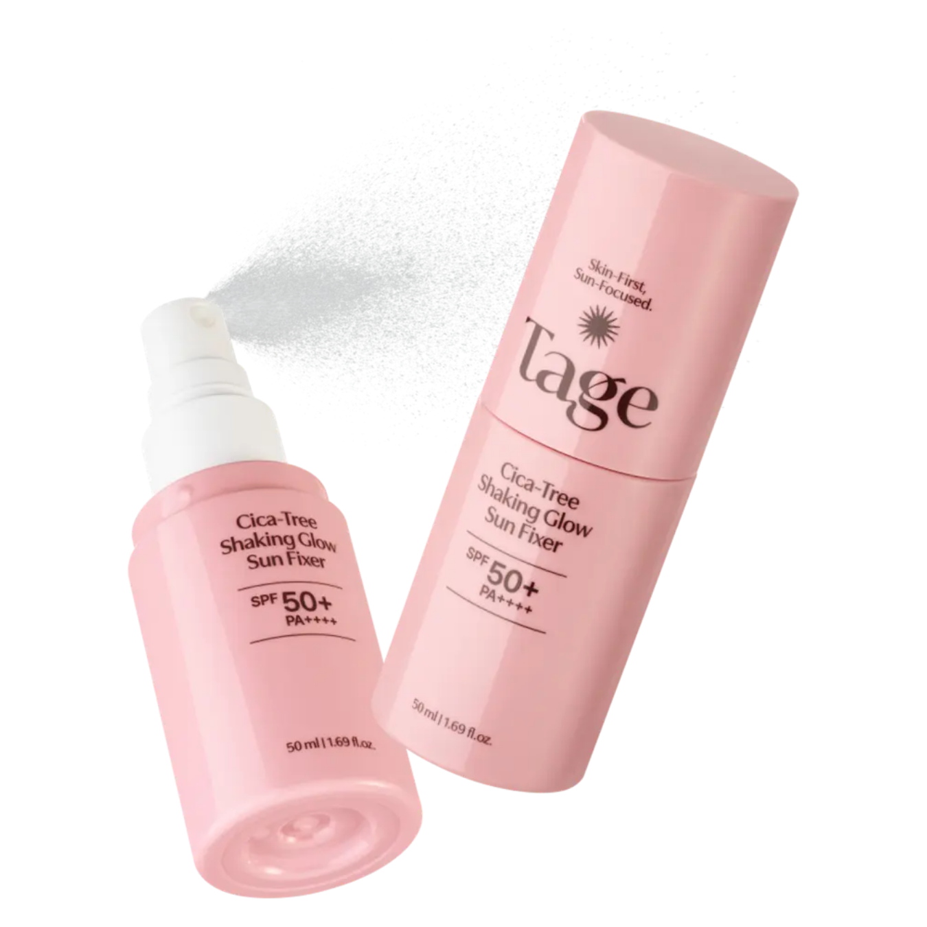 Cica-Tree Shaking Glow Sun Fixer SPF50+ PA++++ – Αντηλιακό Setting Spray Μακιγιάζ για Λάμψη και Σταθεροποίηση