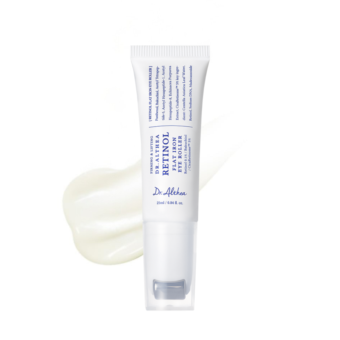 Retinol Flat Iron Eye Roller – Serum Ματιών με Ρετινόλη, Bakuchiol & Roller Μασάζ