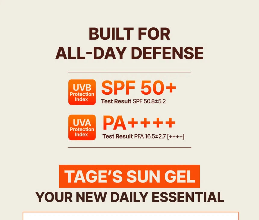 Tage Cica-Tree Invisible Sun Gel SPF50+ PA++++ – Αντηλιακό Gel Προσώπου & Smoothing Base για Πόρους με Matte Blur Effect