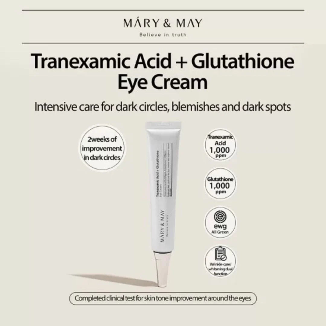 Tranexamic Acid+ Glutathion Eye Cream - Κρέμα ματιών για μαύρους κύκλους