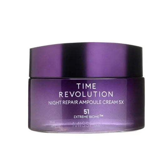 Time Revolution Night Repair Ampoule Cream 5x - Κορυφαία θεραπεία αντιγήρανσης με προβιοτικά πέμπτης γενιάς