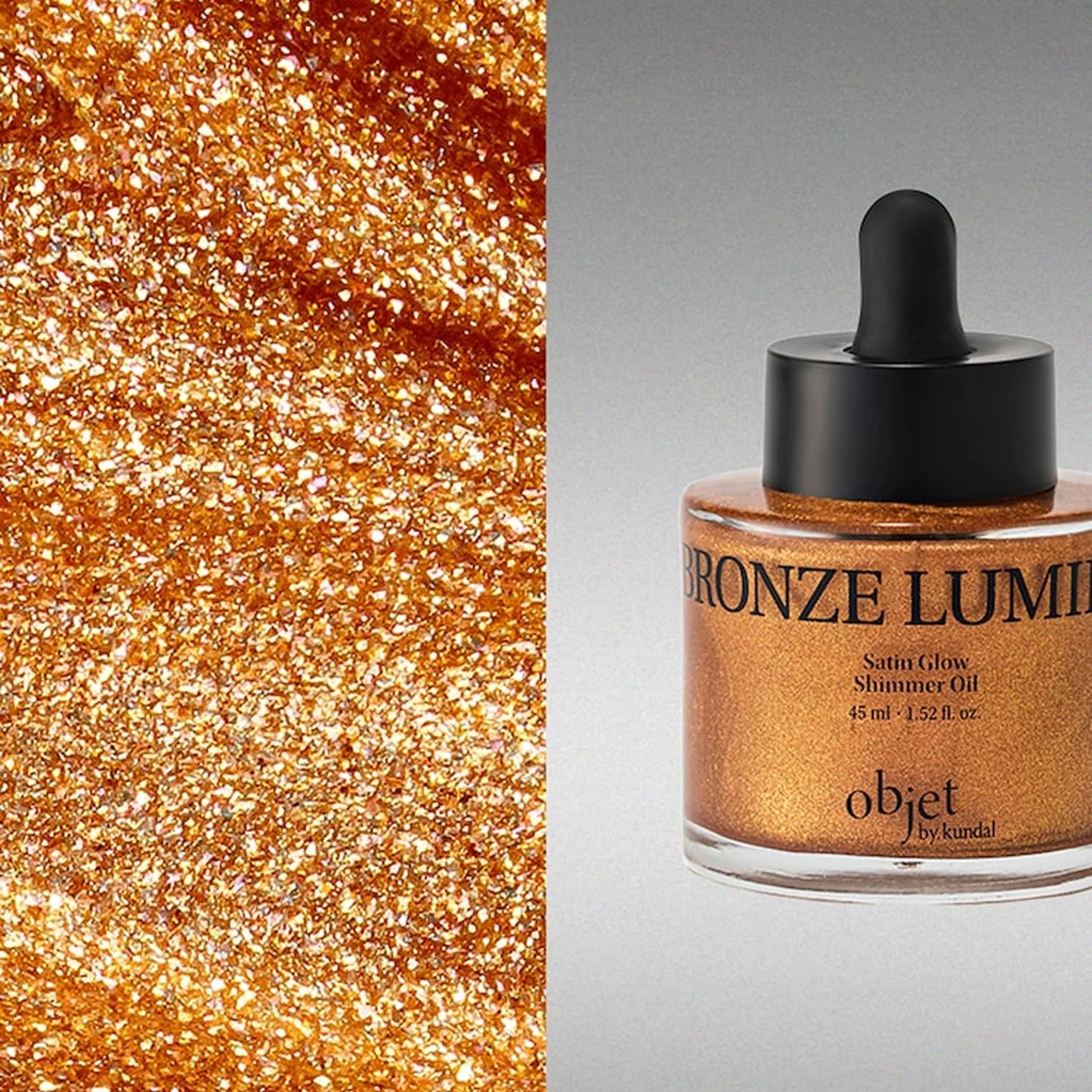 OBJET by Kundal Satin Glow Shimmer Oil Bronze Lumier - Shimmer Oil Σώματος