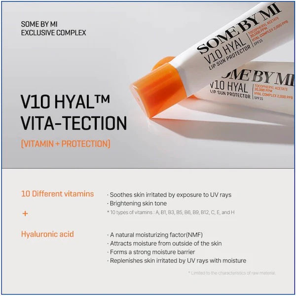 V10 HYAL Lip Sunprotection SPF15 - Ενυδατικό αντηλιακό χειλιών