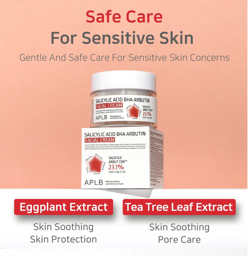 Salicylic Acid BHA Arbutin Facial Cream