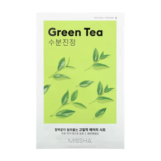 Airy Fit Sheet Mask - Green Tea - Μάσκα με πράσινο τσάι για ερυθρότητα, ερεθισμούς