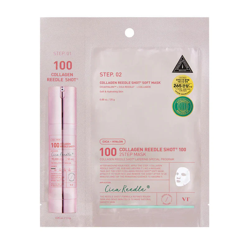 Collagen Reedle Shot 100 2-Step Soft Mask - Μάσκα 2 βημάτων με τεχνολογία μικροβελόνων