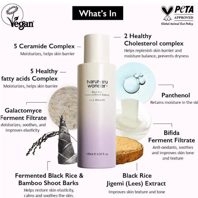 Black Rice Probiotics Barrier Essence - Essence ενδυνάμωσης με Μαύρο Ρύζι & Προβιοτικά