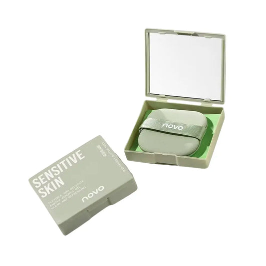 Skin-Friendly Blotting Paper with Mirror - Χαρτάκια Απορρόφησης Λιπαρότητας με Καθρεφτάκι & Puff