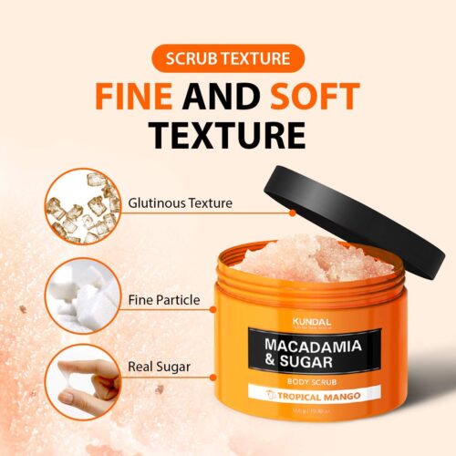 Macadamia & Sugar Body Scrub White Musk – Απολεπιστικό Σώματος με Ζάχαρη & Macadamia