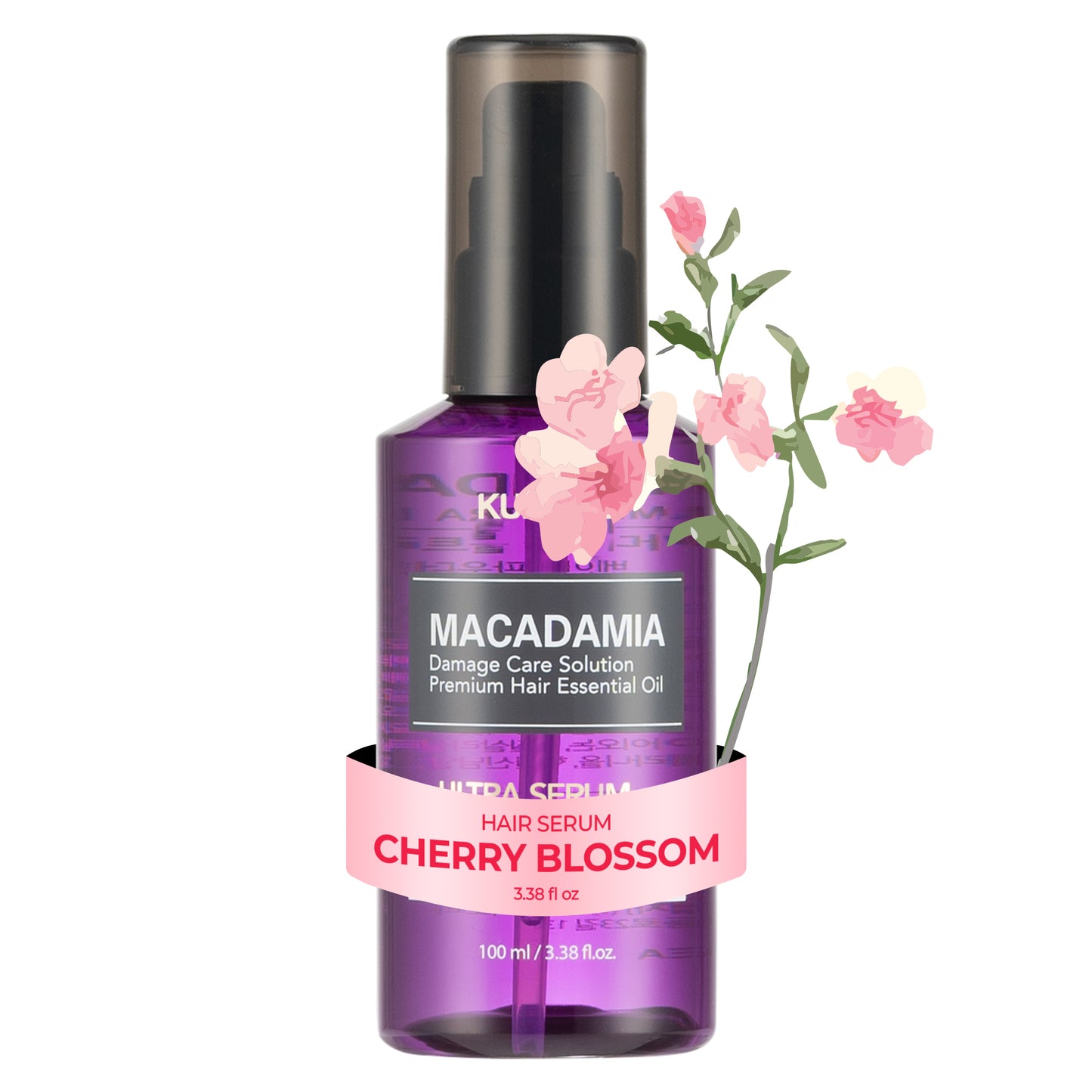 Macadamia Hair Serum Cherry Blossom - Εντατικό Serum Μαλλιών με Έλαιο Macadamia