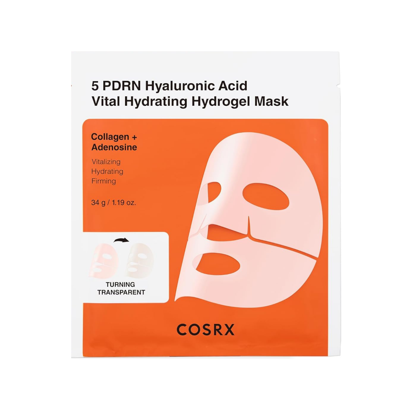 5 PDRN Hyaluronic Acid Vital Hydrating Hydrogel Mask