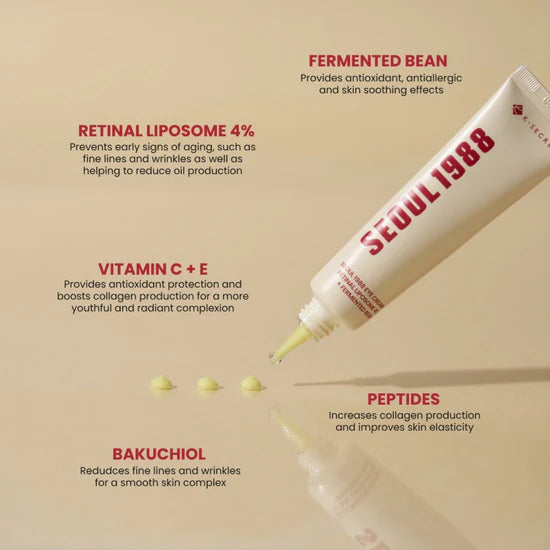 SEOUL 1988 Eye Cream: Retinal Liposome 4% + Fermented Bean – Glowberry.gr