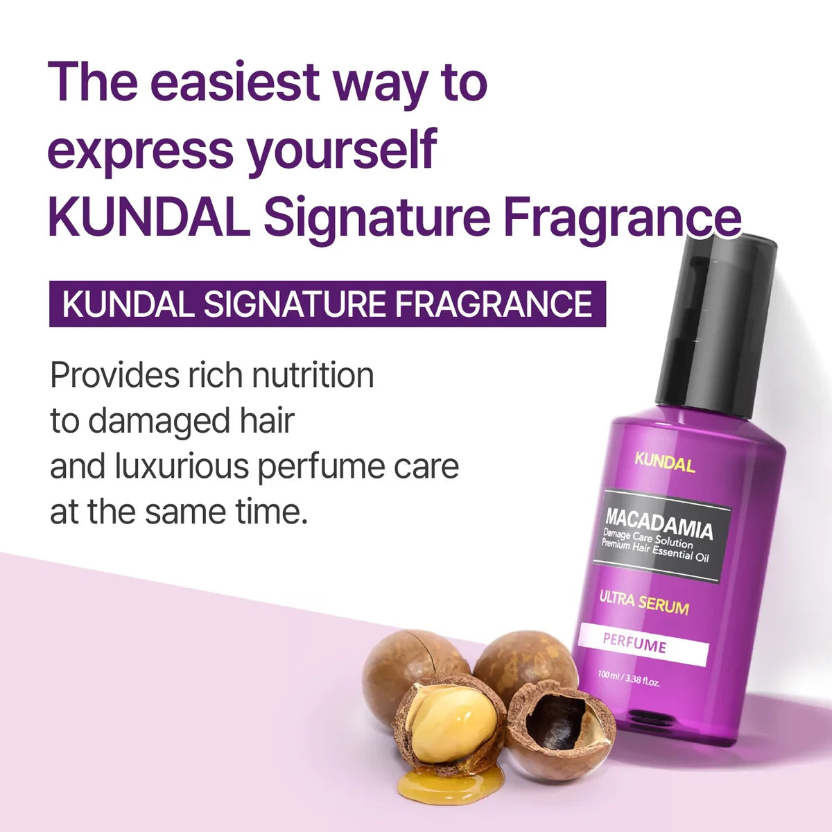 Macadamia Hair Serum Amber Vanilla - Εντατικό Serum Μαλλιών με Έλαιο Macadamia