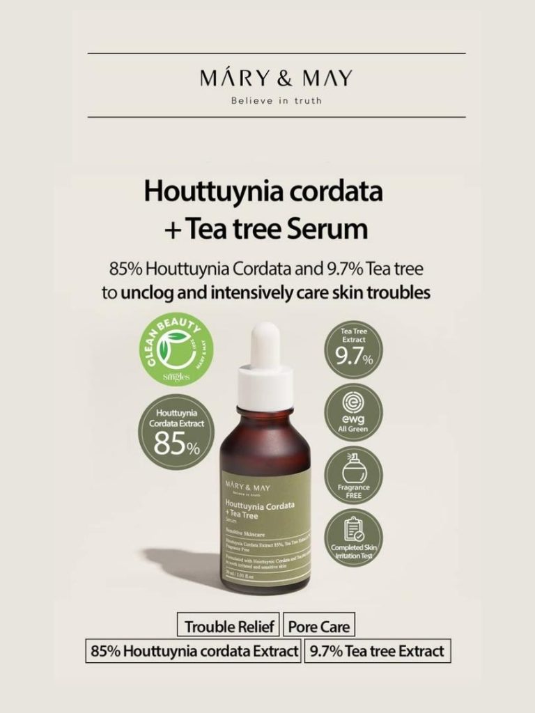 Houttuynia Cordata +Tea Tree Serum