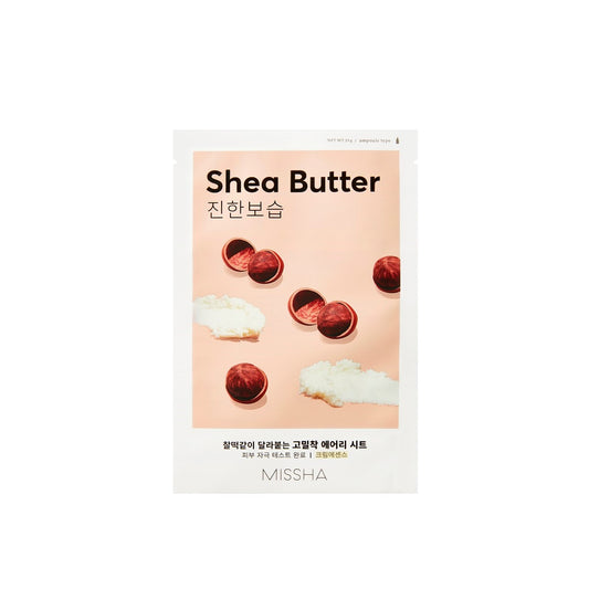 Airy Fit Sheet Mask - Shea Butter -  Μάσκα με βούτυρο καριτέ για ξηρό δέρμα