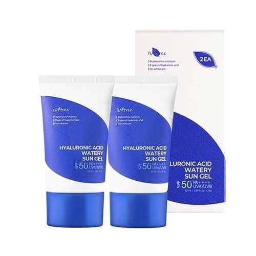 2 X Hyaluronic Acid - Watery Sun Gel SPF50+/PA++++ - 2 Τεμάχια αντηλιακό με 8 τύπους υαλουρονικού