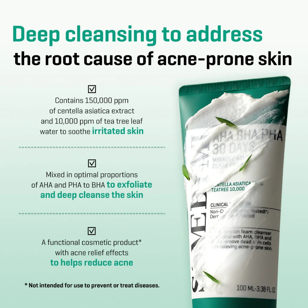 AHA-BHA-PHA 30 Days Miracle Acne Clear Foam