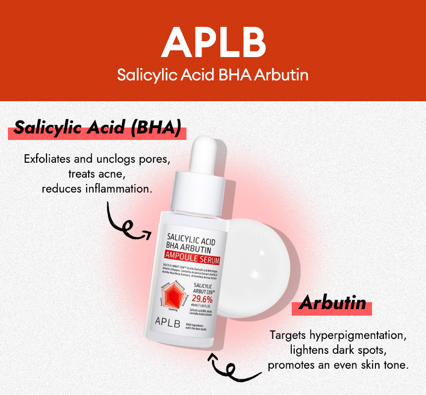 Salicylic Acid BHA Arbutin Ampoule Serum - Απολέπιση, καθαρισμός πόρων & φωτεινή επιδερμίδα