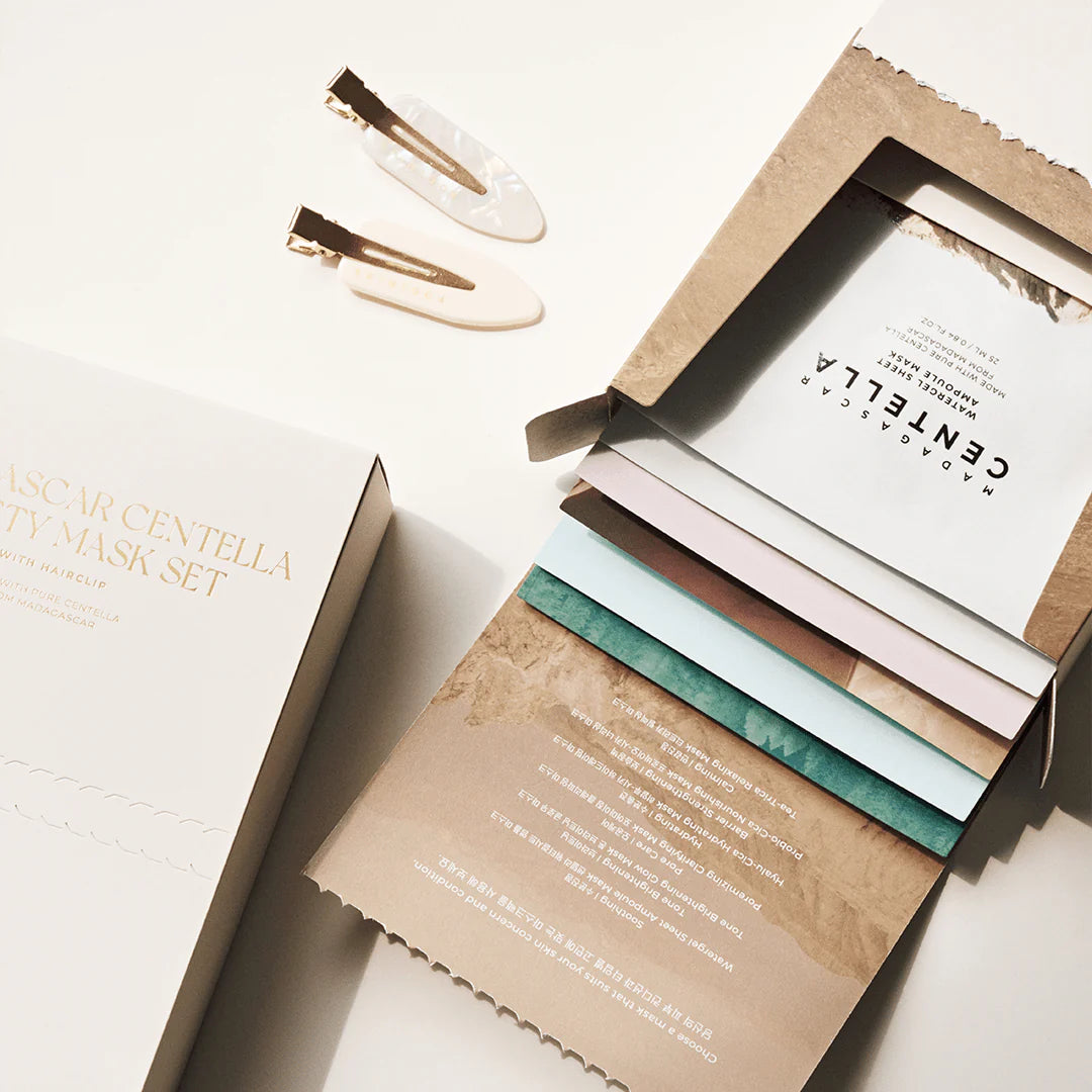 Madagascar Centella Variety Mask Set - Σετ 6 μασκών για κάθε ανάγκη της επιδερμίδας