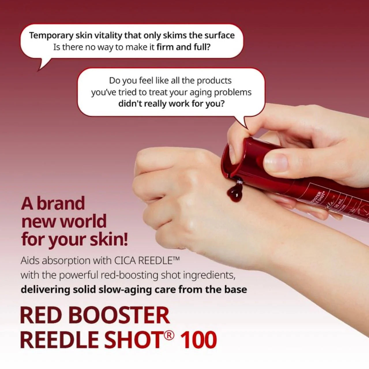 Red Booster Reedle Shot 100 - Premium αντιρυτιδική και αναπλαστική φροντίδα με τεχνολογία Reedle Shot