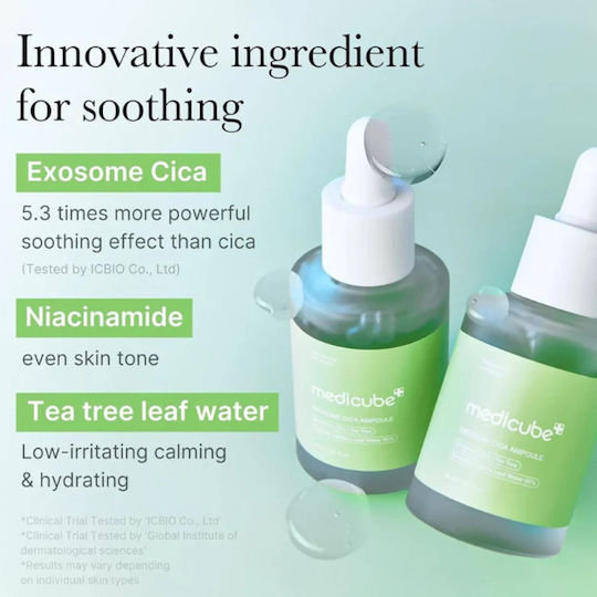 Exosome Cica Ampoule – Ενισχυμένος Ορός Καταπράυνσης & Ενυδάτωσης